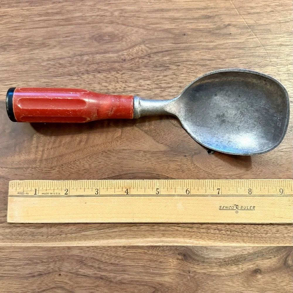 7pc VTG 50s Red Handle Kitchen Utensils Country‎ Farmhouse Rustic Cooking Tools